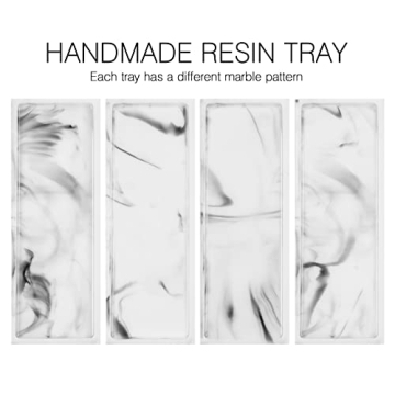 Luxspire Marble Bathroom Tray for Stylish Organization