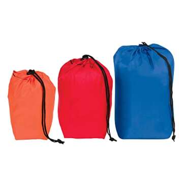 Outdoor Products Ditty Bag 3-Set Assorted, Combo Pack: Small, Medium and Large