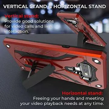 Kitoo Galaxy Note 9 Case with Kickstand & Protection