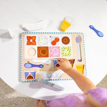 Melissa & Doug Ice Cream Puzzle Play Set for Toddlers