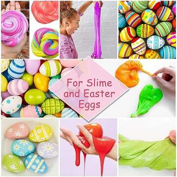 Food Coloring - 24 Color Rainbow Fondant Cake Food Coloring Set for Baking,Decorating,Icing and Cooking - Neon Liquid Food Color Dye for Slime, Soap Making Kit and DIY Crafts.25 fl.oz.(6ml) Bottles