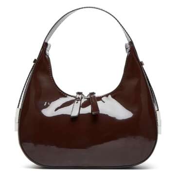 Women's Crescent Shoulder Bags Retro Y2k 90s Hobo Handbags Top Handle Y2k Underarm Bag Fashion Clutc...