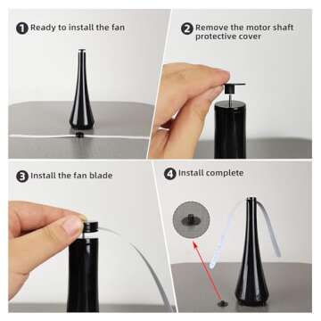 PATIOSIR Fly Swatter - Outdoor Meal & Picnic Fan, Battery Operated