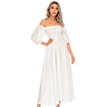 R.Vivimos Backless Summer Cotton Ruffled Flowy Dress