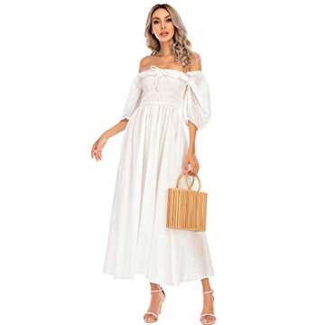 R.Vivimos Backless Summer Cotton Ruffled Flowy Dress