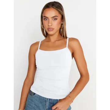 Trendy Queen Women's Summer White Tank Top - Stylish Comfort