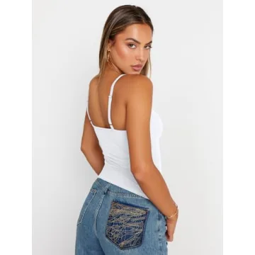 Trendy Queen Women's Summer White Tank Top - Stylish Comfort