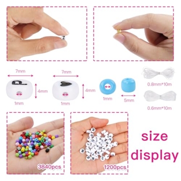 DICOBD 5040pcs Glass Seed Beads Kit for Jewelry Making