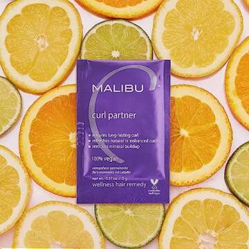 Malibu C Curl Partner Wellness Remedy (1 Packet) - Removes Mineral Build up for Healthier + Bouncier...