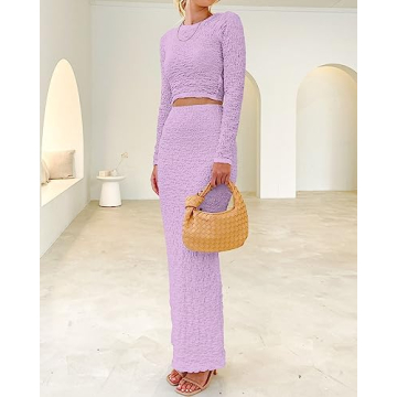 BTFBM Elegant Women's Two Piece Skirt Suits for Weddings