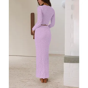 BTFBM Elegant Women's Two Piece Skirt Suits for Weddings