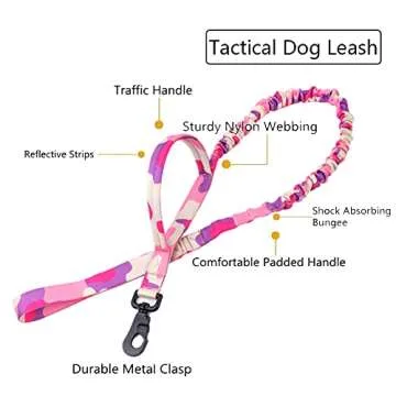Durable Tactical Dog Collar Set with Adjustable Leash and Handle