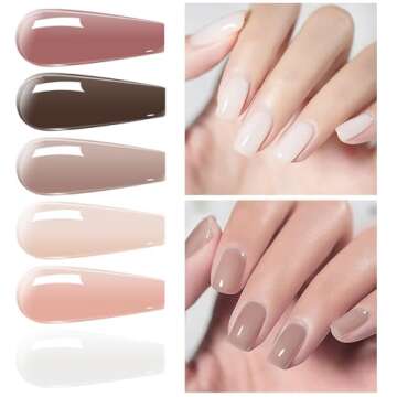 Vishine Jelly Gel Nail Polish - Long-Lasting Color Set 8ml