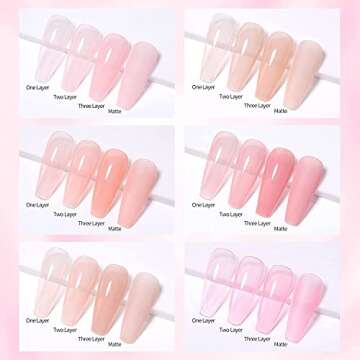 Vishine Jelly Gel Nail Polish - Long-Lasting Color Set 8ml