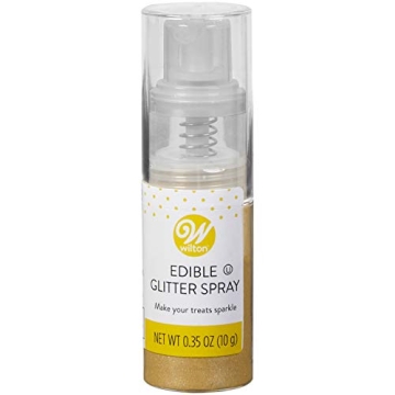 Wilton Edible Gold Glitter Spray for Stellar Cake Decorating