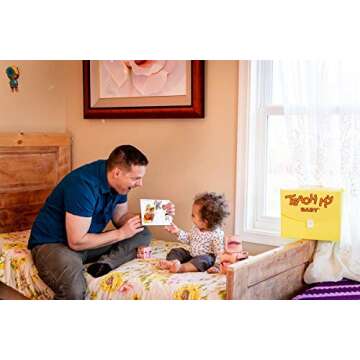 Teach My -Toys Baby Learning Kit: Screen Free Learning Toy , 6 Mos+ Finger Puppets, Board Books, Stacking Blocks To Teach Baby First Words, Numbers, Self and Sounds. Teaching Guides, Storage Case, Multi