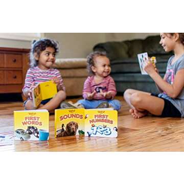 Teach My -Toys Baby Learning Kit: Screen Free Learning Toy , 6 Mos+ Finger Puppets, Board Books, Stacking Blocks To Teach Baby First Words, Numbers, Self and Sounds. Teaching Guides, Storage Case, Multi