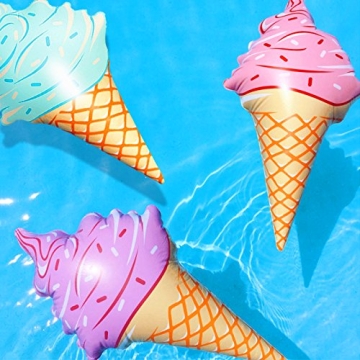 Giant Inflatable Ice Cream Cone Set for Summer Fun