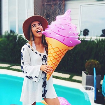 Giant Inflatable Ice Cream Cone Set for Summer Fun