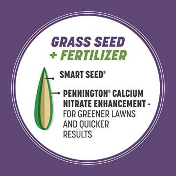 Pennington 100543703 Smart Seed Dense Shade Grass Mix Bag 7 lb, Black Label