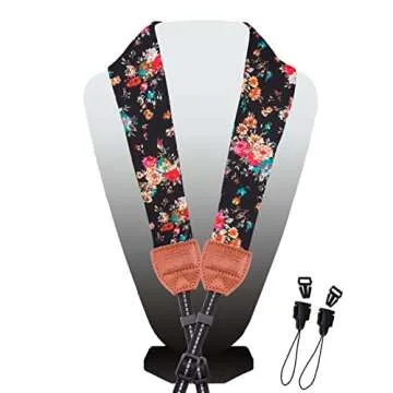 Wolven Soft Scarf Camera Strap - Stylish & Adjustable for All Cameras