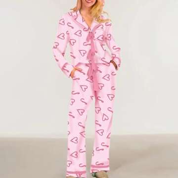 Foidiccx Mother Daughter Christmas Pajama Set