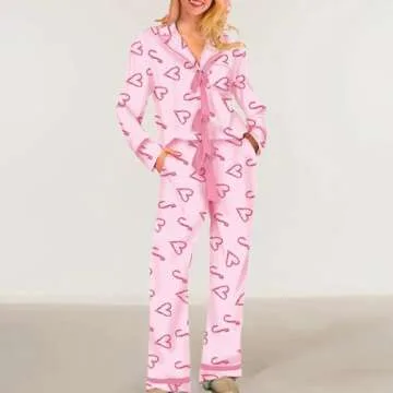 Foidiccx Mother Daughter Christmas Pajama Set