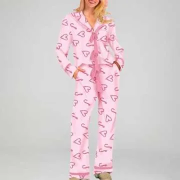 Foidiccx Mother Daughter Christmas Pajama Set