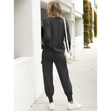 Caracilia Women's Stylish Two-Piece Lounge Set for Fall