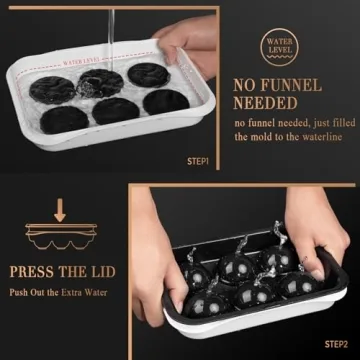 ICEXXP Whiskey Ice Ball Maker Creates Large Ice Spheres