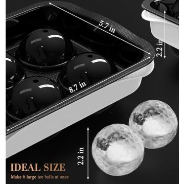 ICEXXP Whiskey Ice Ball Maker Creates Large Ice Spheres