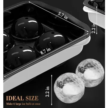 ICEXXP Whiskey Ice Ball Maker Creates Large Ice Spheres