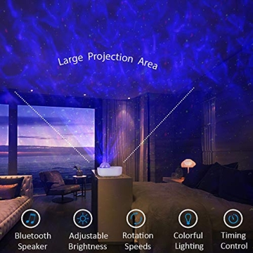 Galaxy Star Night Light Projector for Room Decor