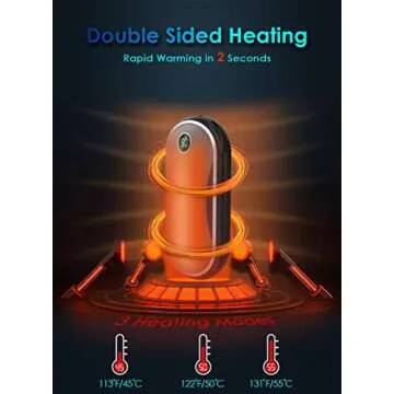 Hand Warmer Rechargeable, MKG 10000mAh Electric Handwarmers & Quick Charge Power Bank, 15 Hrs Long Lasting Heating Portable USB Hand Heater for Outdoor, Great Electronic Gift Idea for Women Men