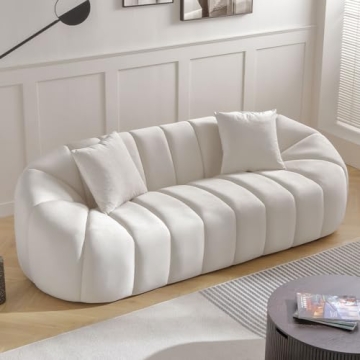 WILLIAMSPACE 87" Modern Velvet Sofa Couch for Living Room