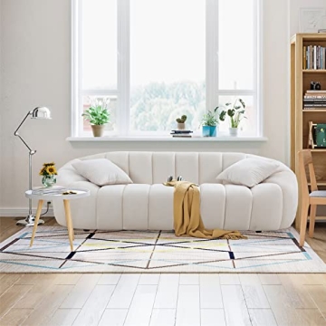WILLIAMSPACE 87" Modern Velvet Sofa Couch for Living Room