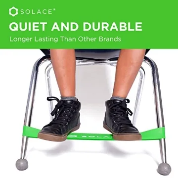 KICK BANDS Durable Fidget Chair Bands for Kids - 12-Pack