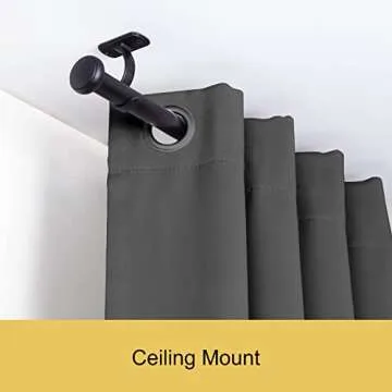 Kenney Weaver Adjustable Curtain Rod 72-144 Inches for Indoor & Outdoor