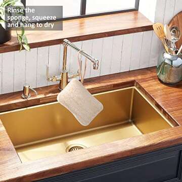 eplanita Natural Dishwashing Sponges - Eco-Friendly & Biodegradable