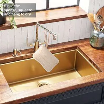 eplanita Natural Dishwashing Sponges - Eco-Friendly & Biodegradable