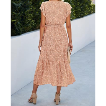 BTFBM Women's Bohemian Floral Summer Dress - Lightweight & Stylish