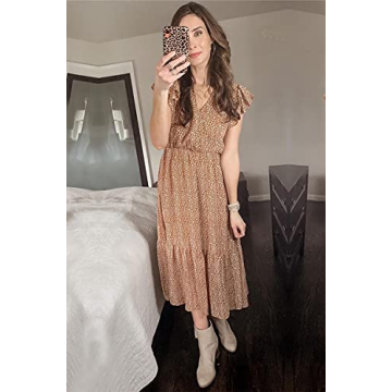 BTFBM Women's Bohemian Floral Summer Dress - Lightweight & Stylish