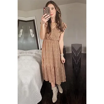 BTFBM Women's Bohemian Floral Summer Dress - Lightweight & Stylish