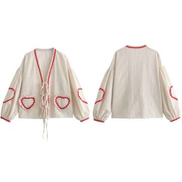 Cute Tie Front Tops for Women - Valentine's Day Fashion