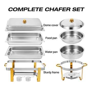 Elegant Catering with Restlrious Chafing Dish Set of 4