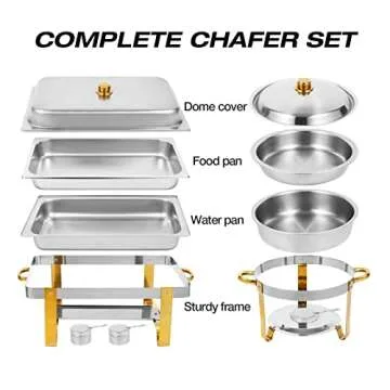 Elegant Catering with Restlrious Chafing Dish Set of 4