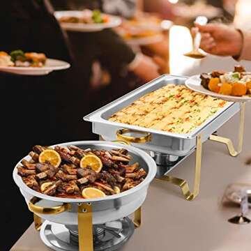 Elegant Catering with Restlrious Chafing Dish Set of 4