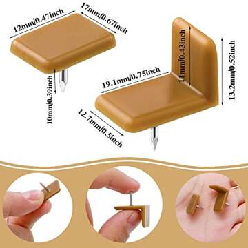 Maitys 60-Piece Drawer Glides & Slides - Repair Stoppers for Dressers