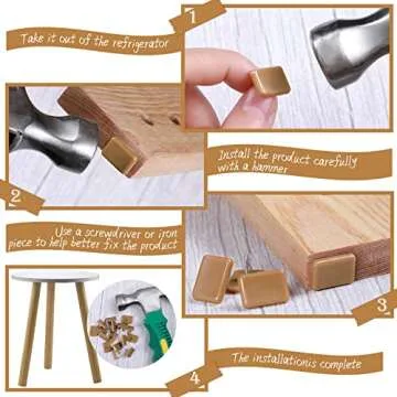 Maitys Drawer Glides - 60 Durable Plastic Stoppers