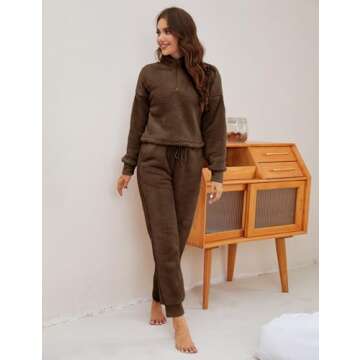 LTSCNRM Women's Fuzzy Pajama Sets - Cozy Loungewear